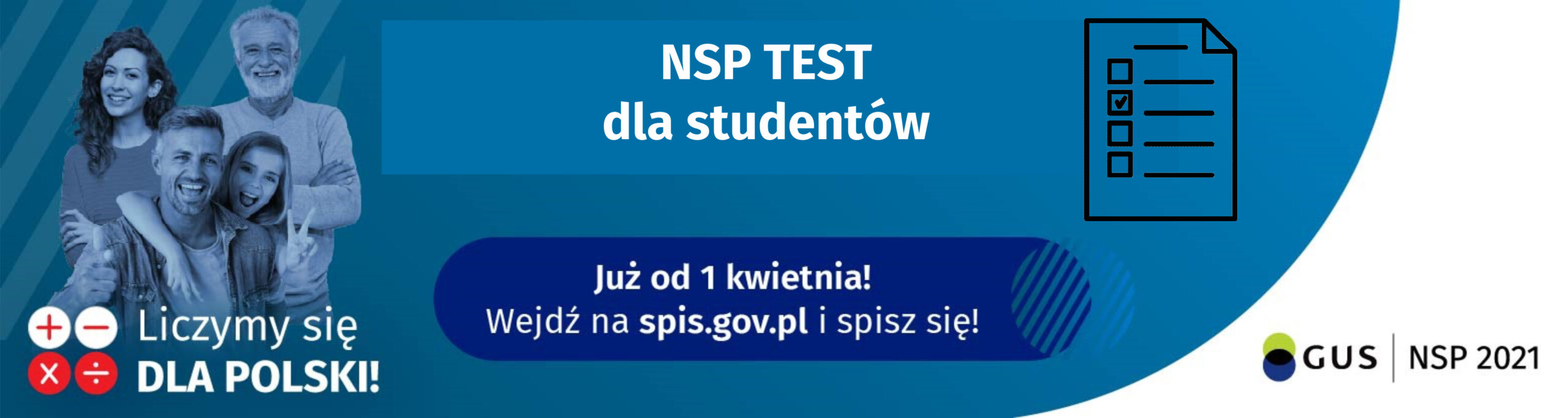 Konkurs NSP Test Student – test wiedzy o Narodowym Spisie Powszechnym 2021 dla studentów szkół wyższych