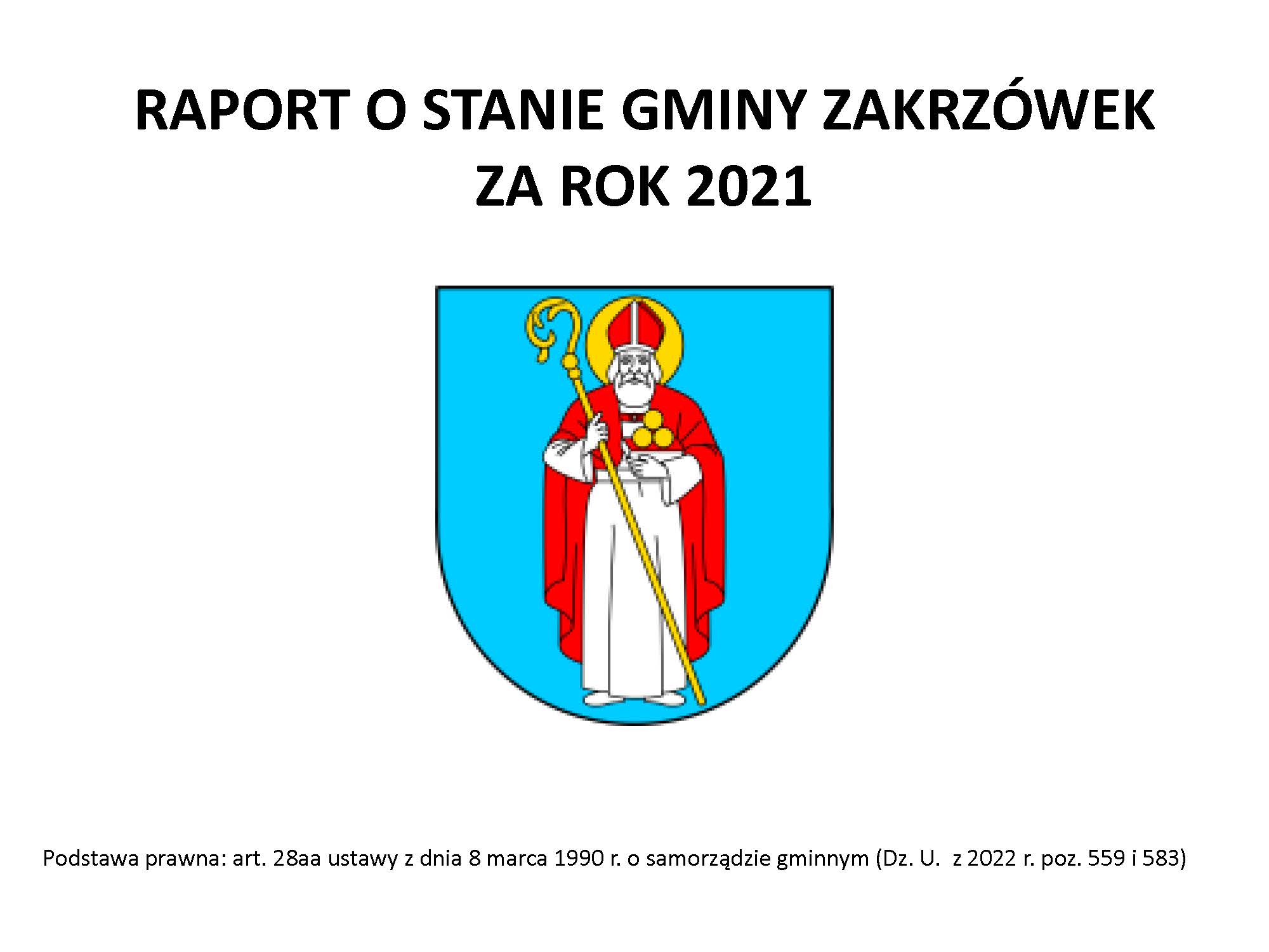 Raport o stanie Gminy Zakrzówek za 2021 rok