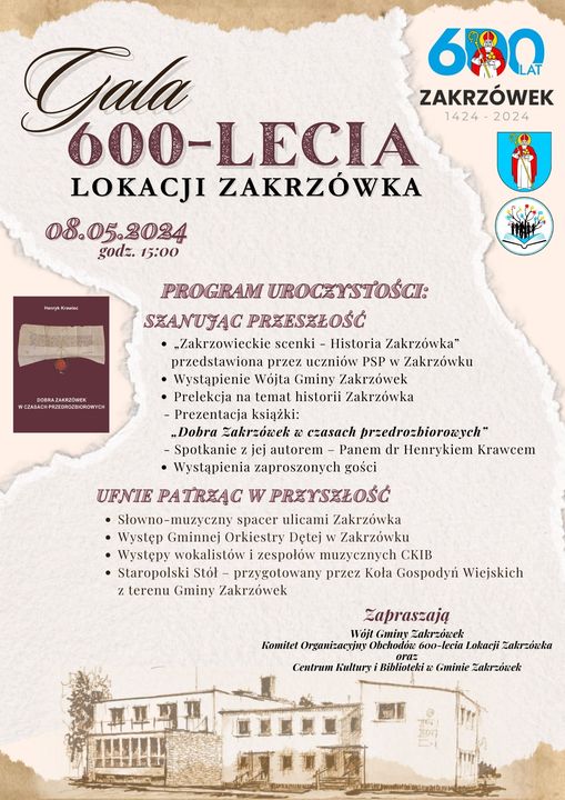 Gala 600-lecia lokacji Zakrzówka 08.05.2024 r.
