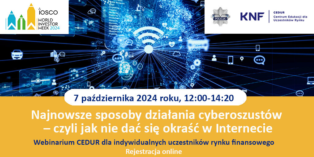 Zaproszenie na webinarium CEDUR dla indywidualnych uczestników rynku