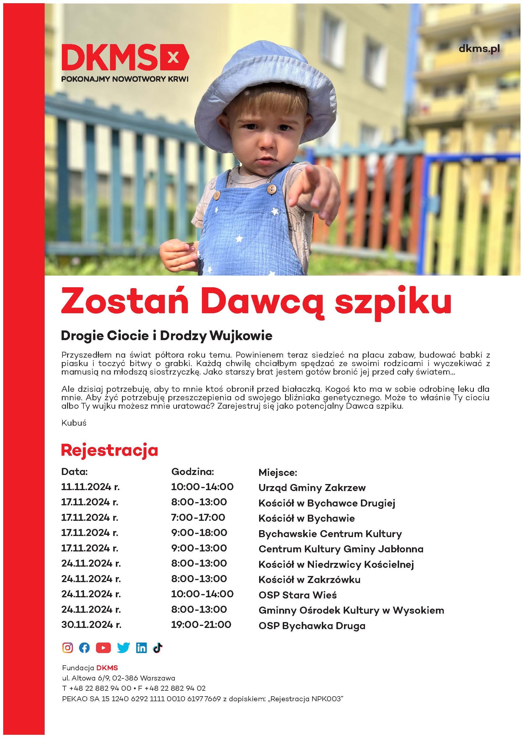 DKMS Zostań dawcą szpiku !