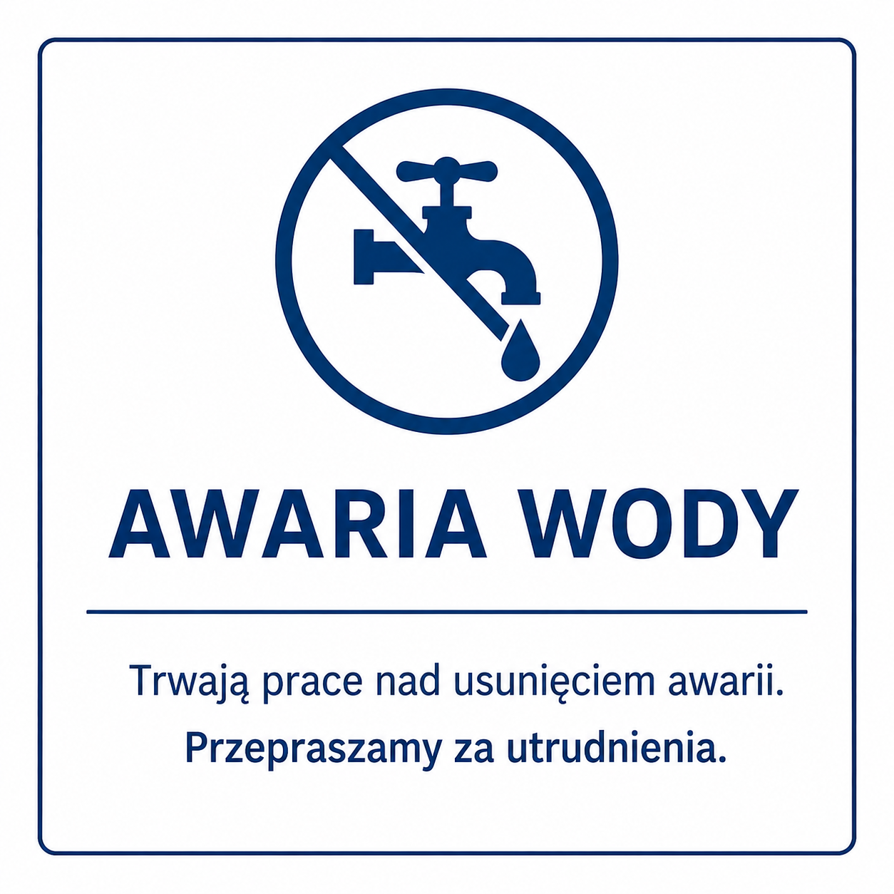 KOMUNIKAT dla mieszkańców Zakrzówka, Zakrzówka Nowego, Rudnika Pierwszego, Rudnika Drugiego